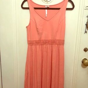 Lauren Conrad Coral Long dress size S